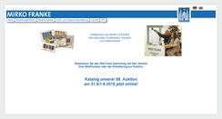 Desktop Screenshot of mirko-franke-auktion.de